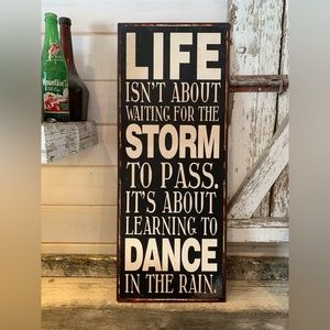 Metal Sign w Quote